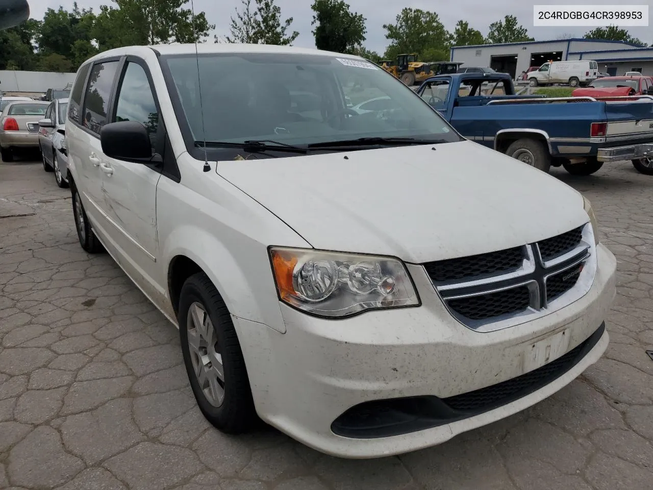 2012 Dodge Grand Caravan Se VIN: 2C4RDGBG4CR398953 Lot: 66507904