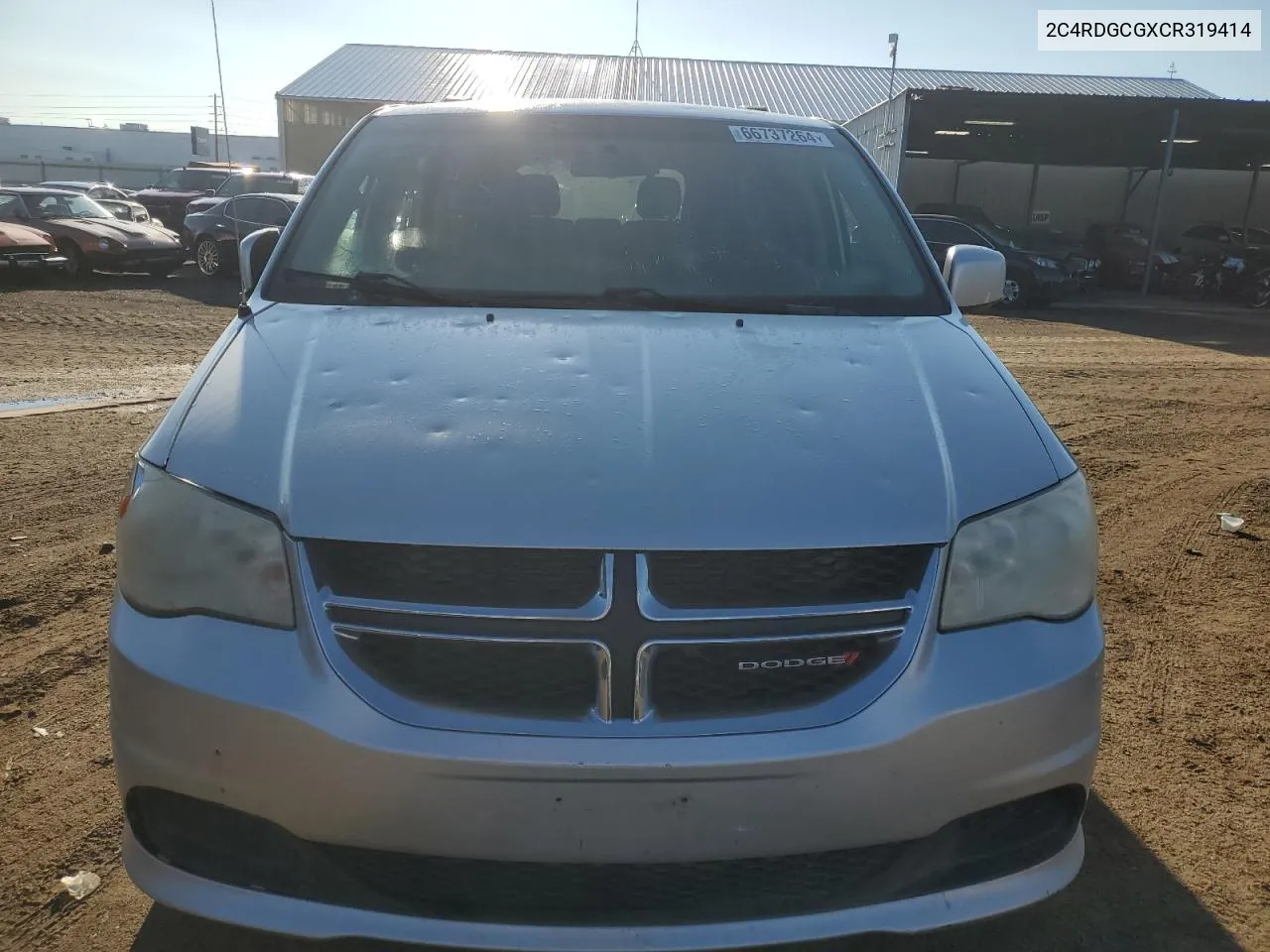 2C4RDGCGXCR319414 2012 Dodge Grand Caravan Sxt