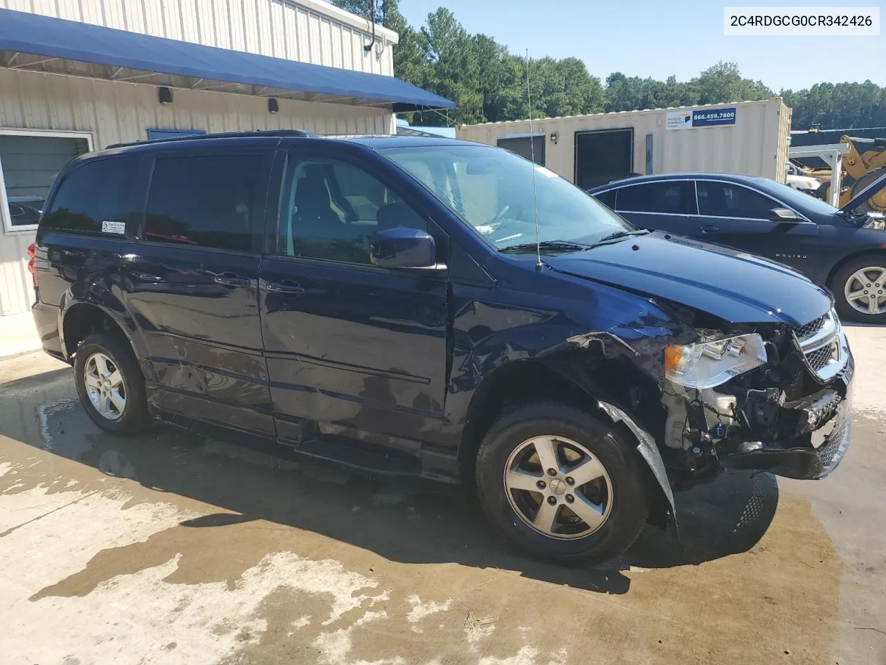 2012 Dodge Grand Caravan Sxt VIN: 2C4RDGCG0CR342426 Lot: 66846514