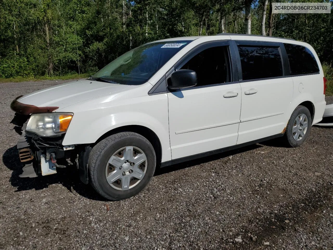 2C4RDGBG6CR234703 2012 Dodge Grand Caravan Se