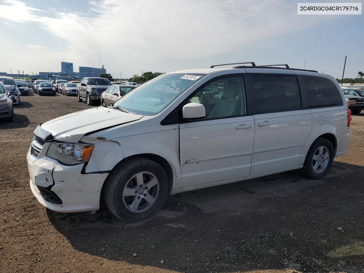 2012 Dodge Grand Caravan Sxt VIN: 2C4RDGCG4CR179716 Lot: 67427674