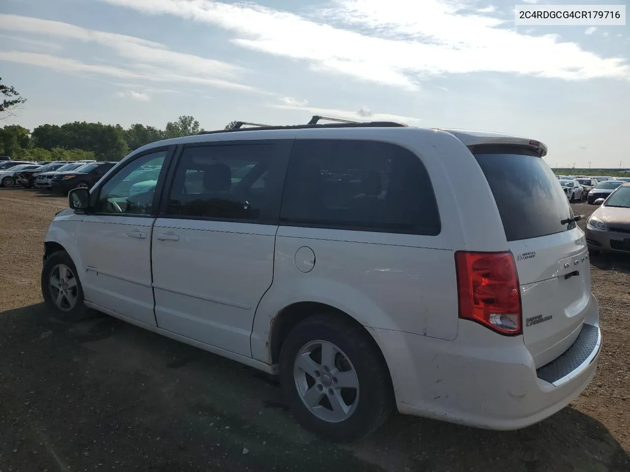 2012 Dodge Grand Caravan Sxt VIN: 2C4RDGCG4CR179716 Lot: 67427674