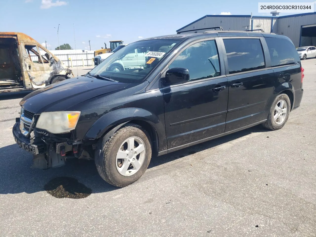 2012 Dodge Grand Caravan Sxt VIN: 2C4RDGCG3CR310344 Lot: 67660884