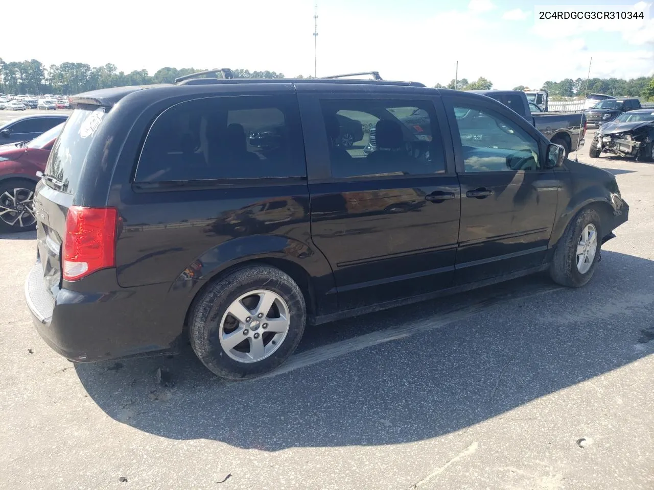 2012 Dodge Grand Caravan Sxt VIN: 2C4RDGCG3CR310344 Lot: 67660884