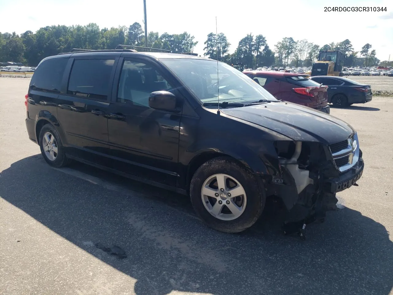 2012 Dodge Grand Caravan Sxt VIN: 2C4RDGCG3CR310344 Lot: 67660884