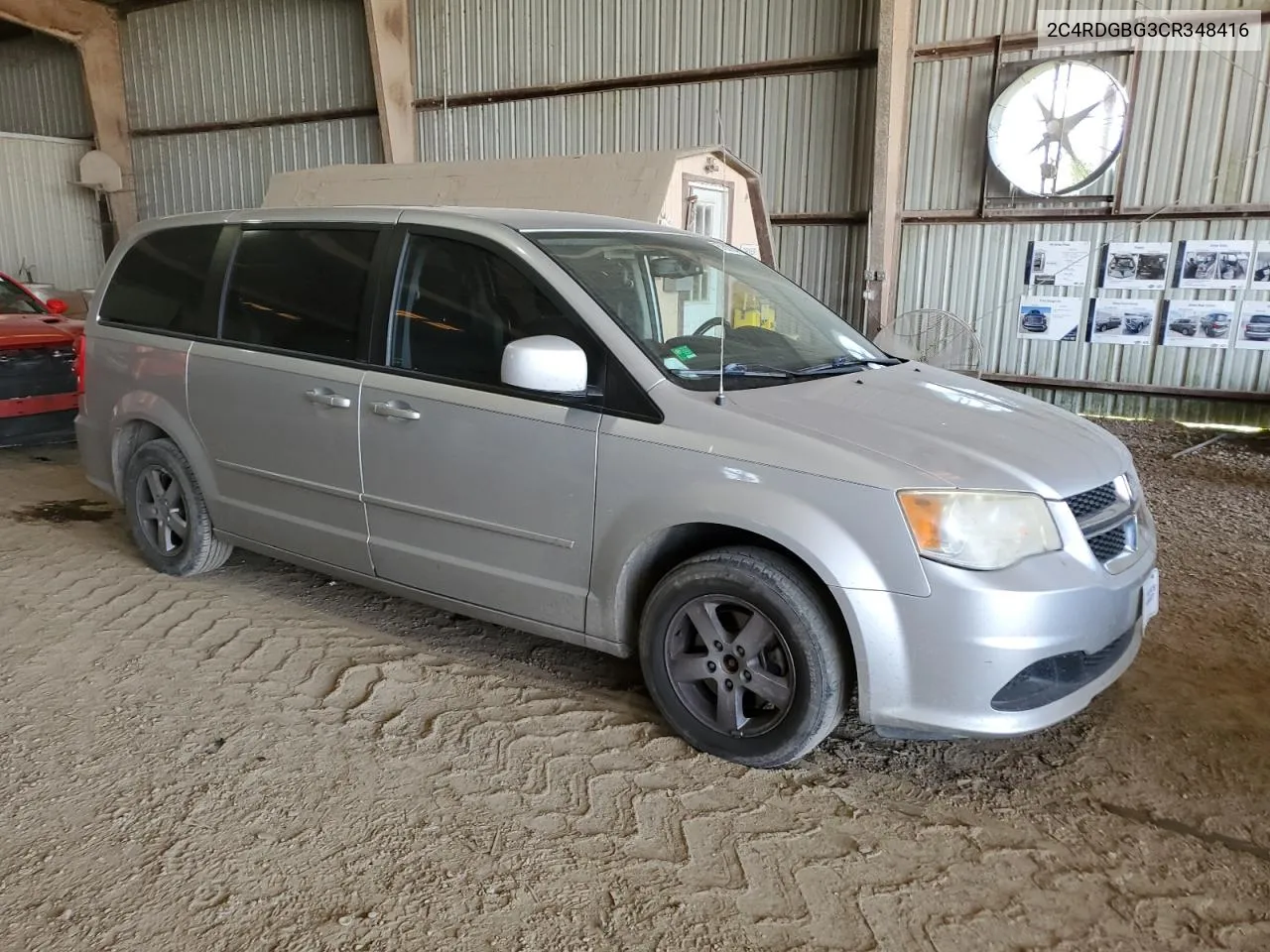 2012 Dodge Grand Caravan Se VIN: 2C4RDGBG3CR348416 Lot: 67901354