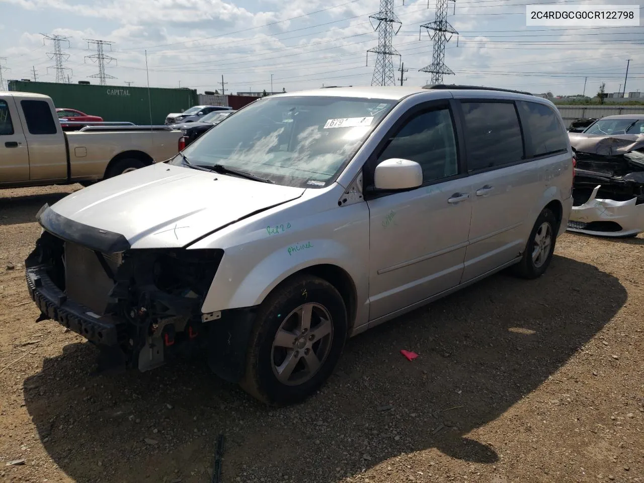 2012 Dodge Grand Caravan Sxt VIN: 2C4RDGCG0CR122798 Lot: 67917614