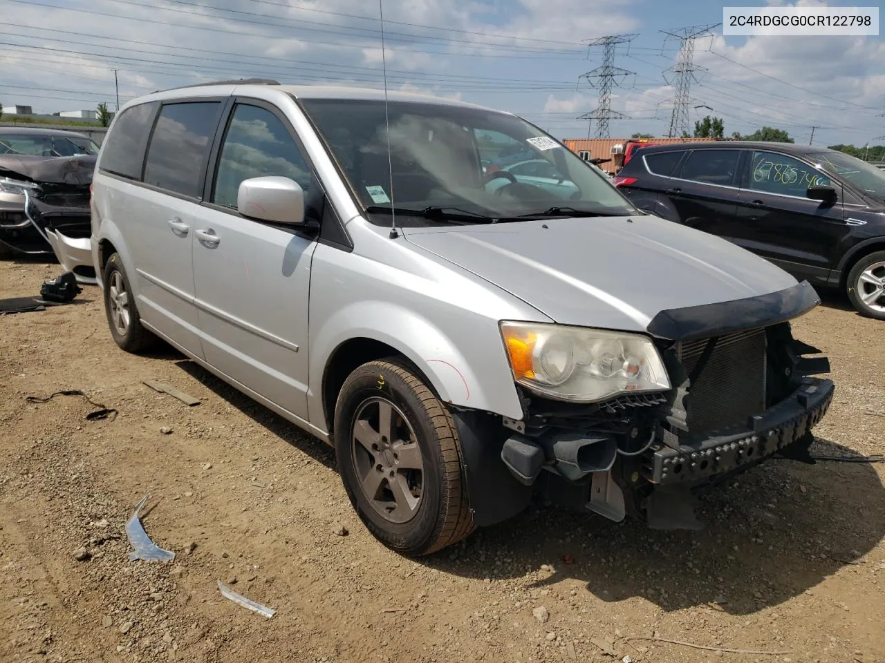 2012 Dodge Grand Caravan Sxt VIN: 2C4RDGCG0CR122798 Lot: 67917614