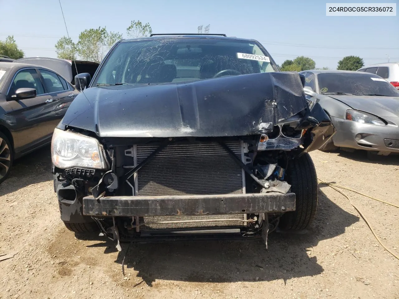 2012 Dodge Grand Caravan Sxt VIN: 2C4RDGCG5CR336072 Lot: 68092534