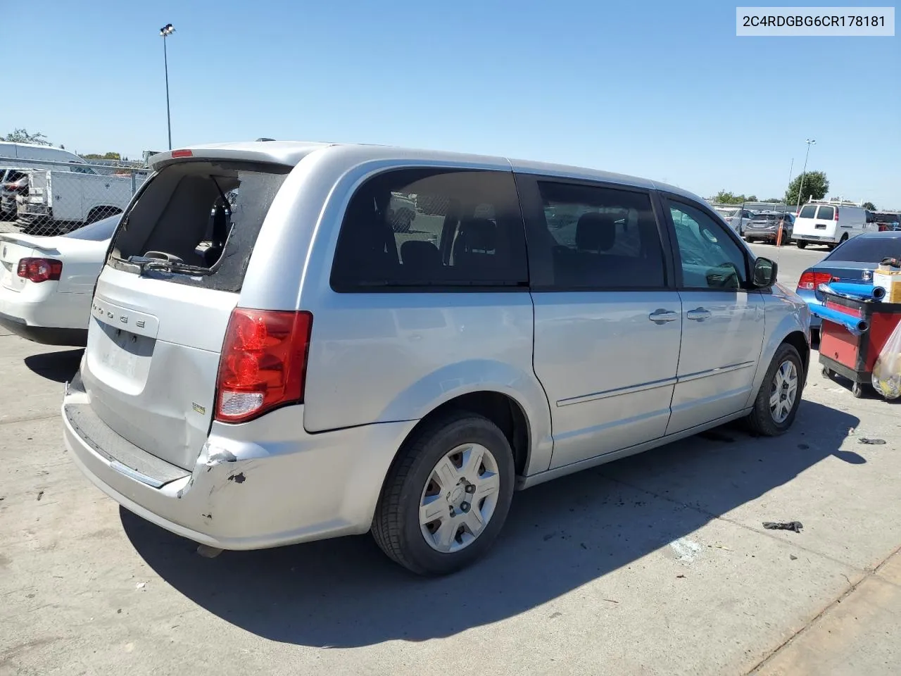 2C4RDGBG6CR178181 2012 Dodge Grand Caravan Se