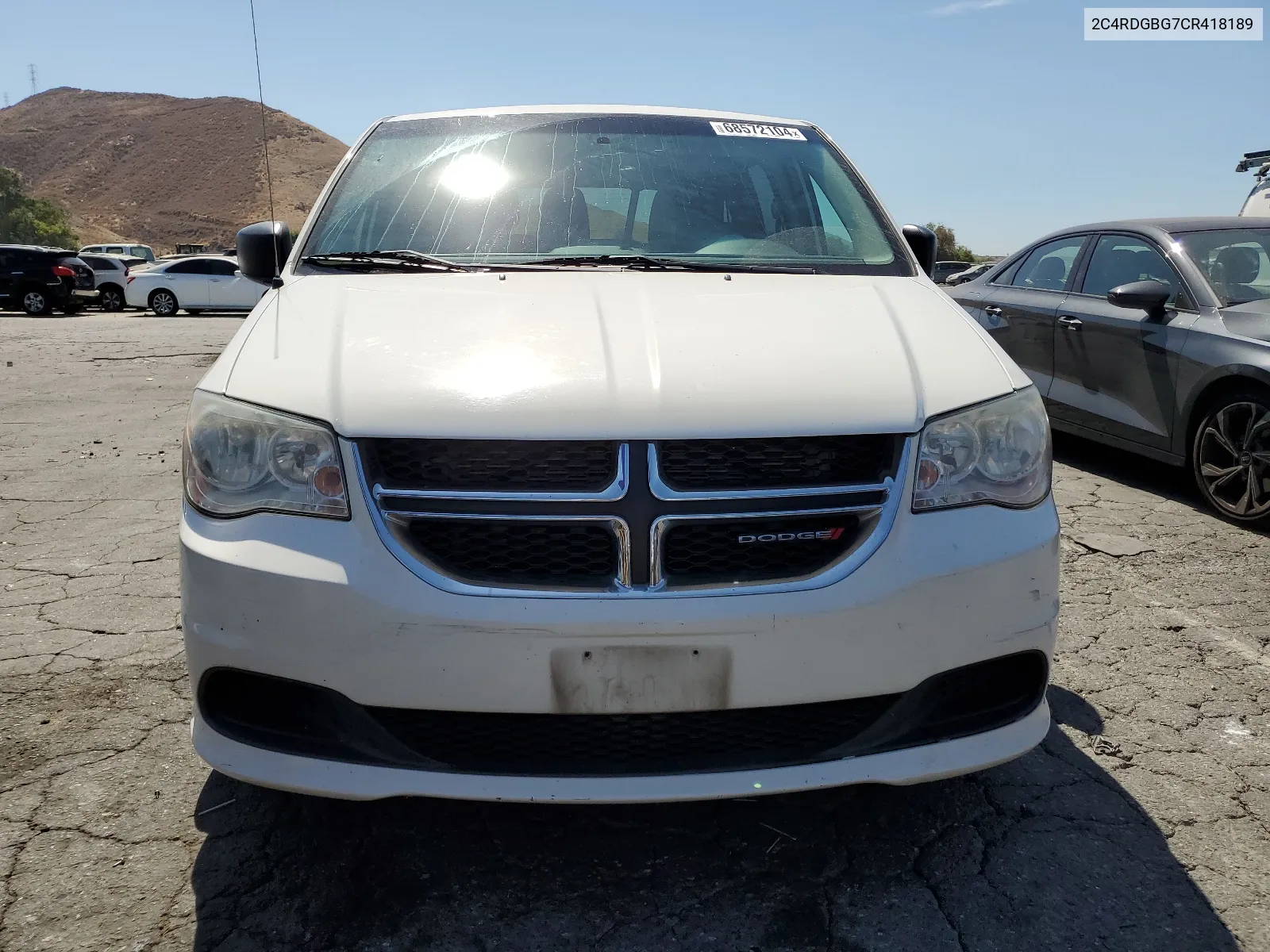 2012 Dodge Grand Caravan Se VIN: 2C4RDGBG7CR418189 Lot: 68572104