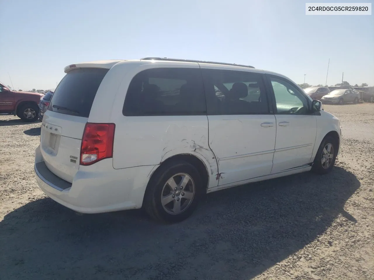 2012 Dodge Grand Caravan Sxt VIN: 2C4RDGCG5CR259820 Lot: 68904174