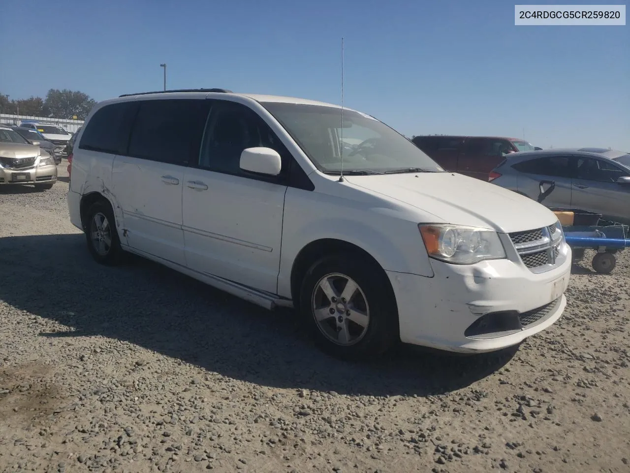 2012 Dodge Grand Caravan Sxt VIN: 2C4RDGCG5CR259820 Lot: 68904174