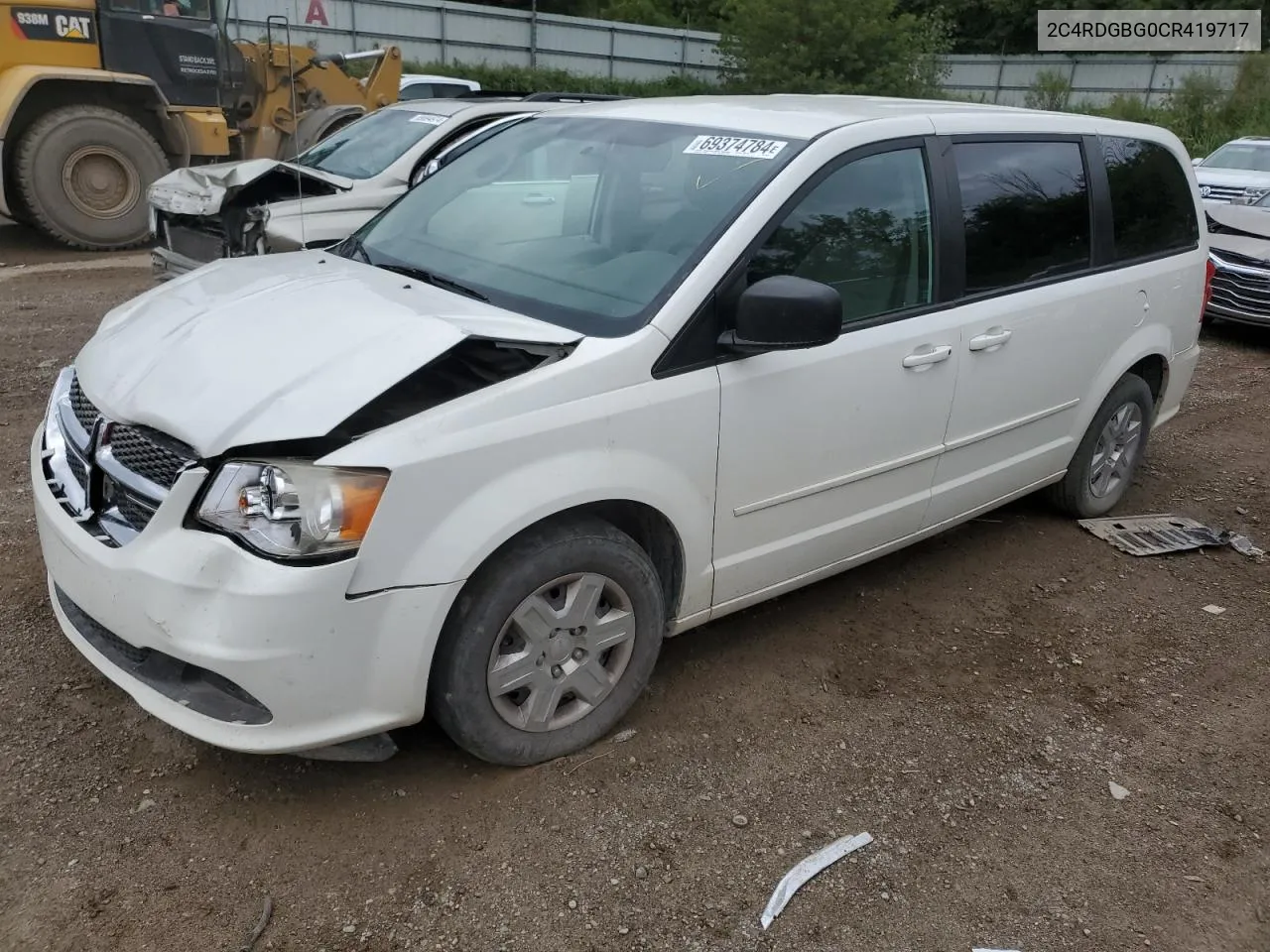 2012 Dodge Grand Caravan Se VIN: 2C4RDGBG0CR419717 Lot: 69374784