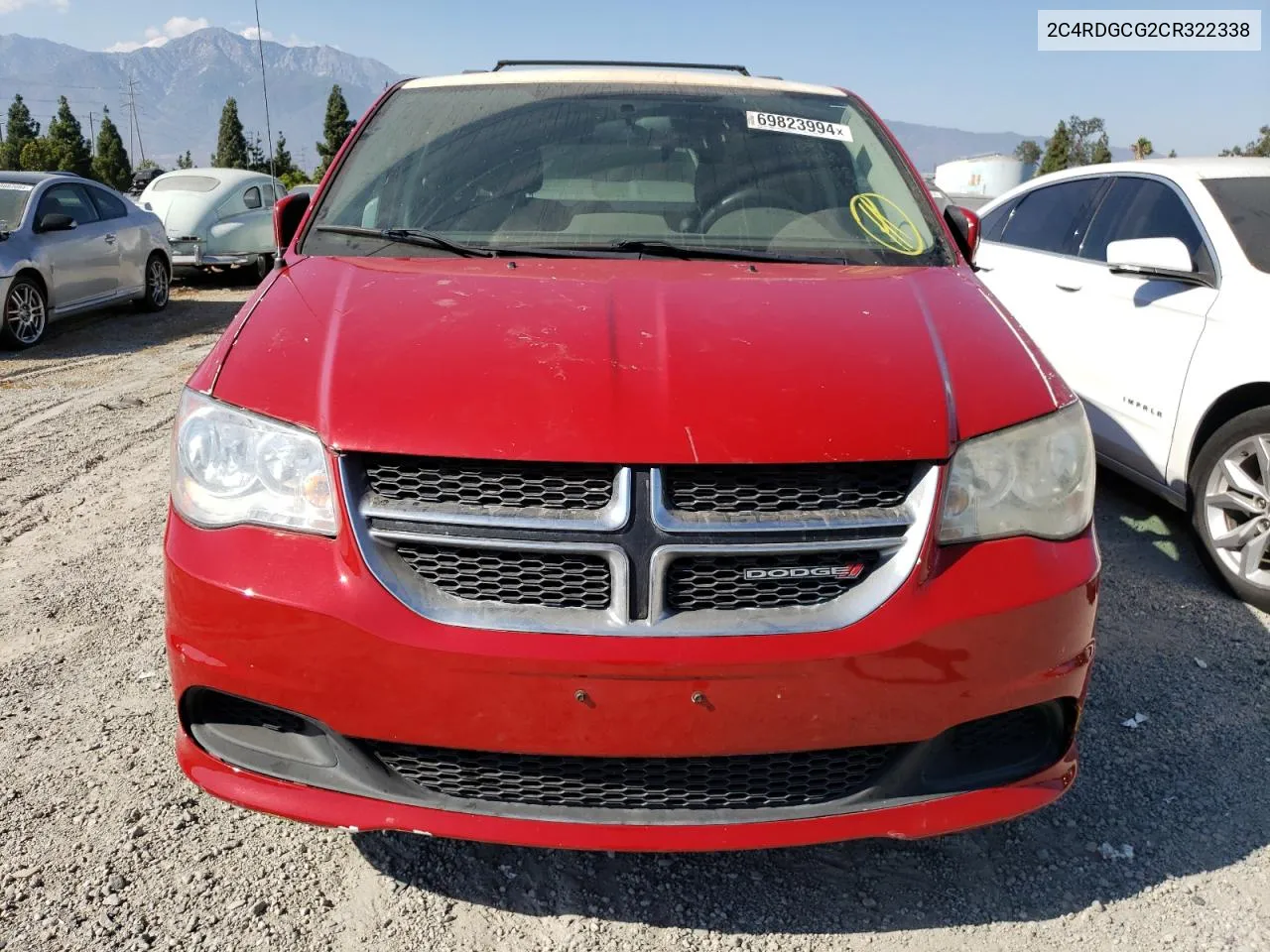 2C4RDGCG2CR322338 2012 Dodge Grand Caravan Sxt