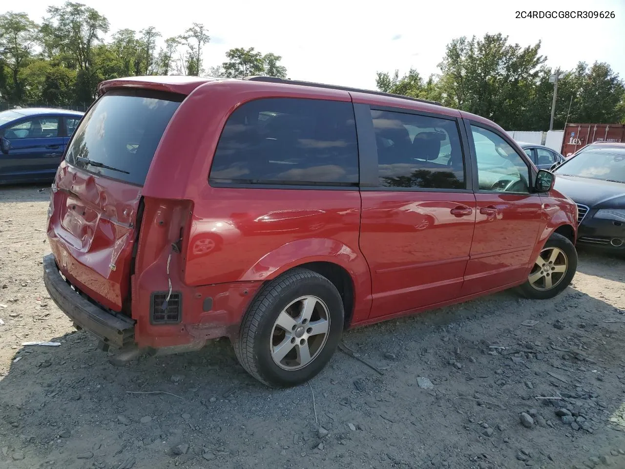 2012 Dodge Grand Caravan Sxt VIN: 2C4RDGCG8CR309626 Lot: 69875804