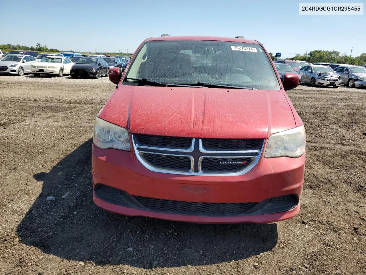 2012 Dodge Grand Caravan Sxt VIN: 2C4RDGCG1CR295455 Lot: 70275274