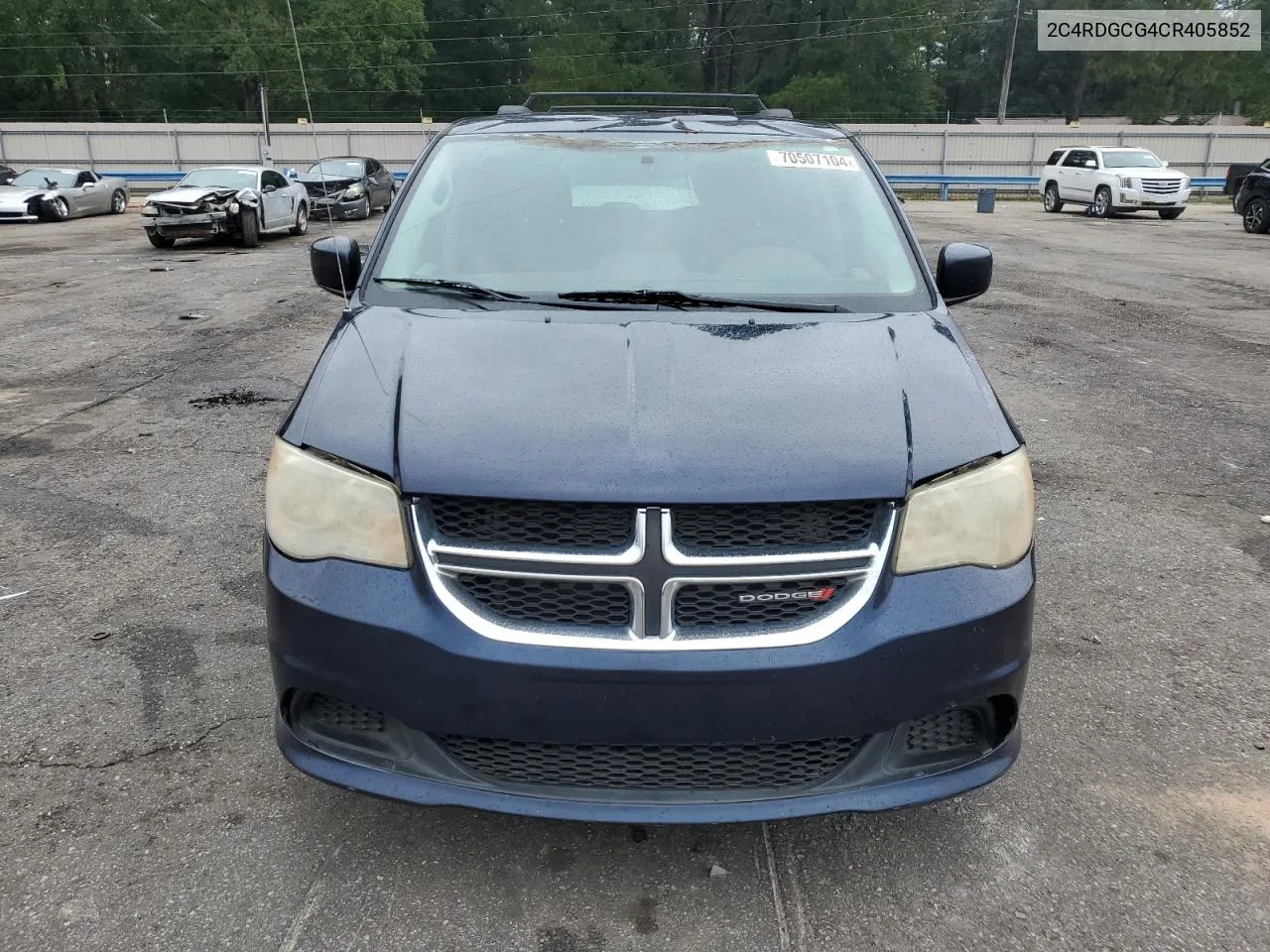 2012 Dodge Grand Caravan Sxt VIN: 2C4RDGCG4CR405852 Lot: 70507104