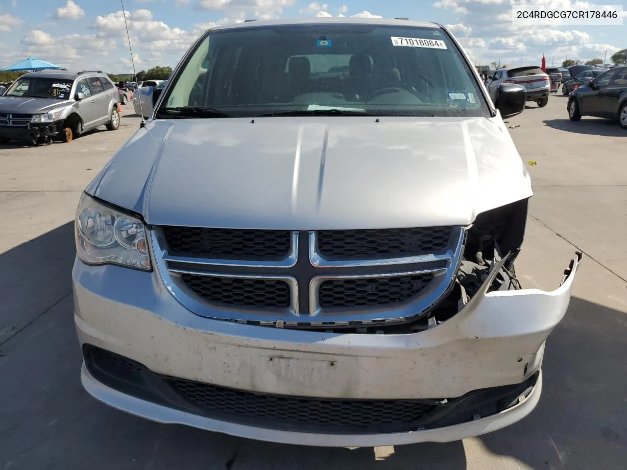 2012 Dodge Grand Caravan Sxt VIN: 2C4RDGCG7CR178446 Lot: 71018084