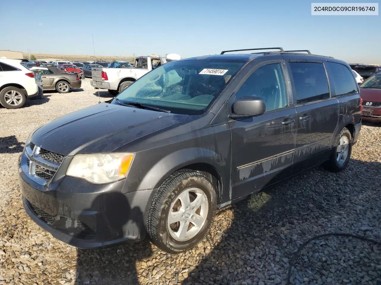 2012 Dodge Grand Caravan Sxt VIN: 2C4RDGCG9CR196740 Lot: 71459014