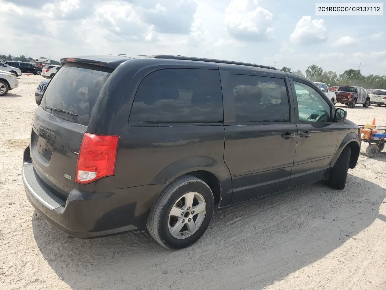 2012 Dodge Grand Caravan Sxt VIN: 2C4RDGCG4CR137112 Lot: 71841464