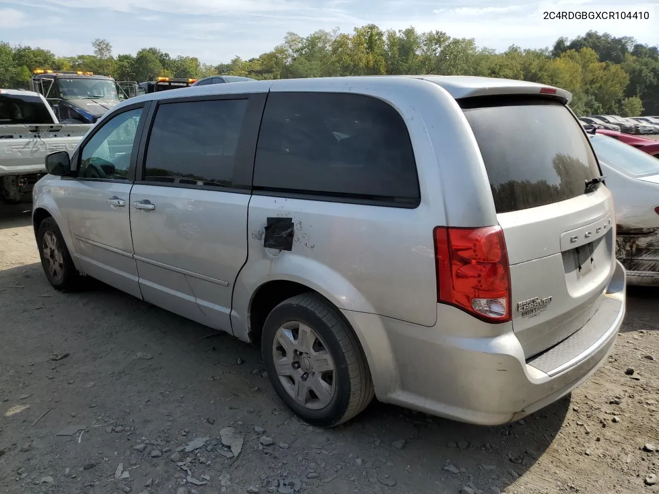 2012 Dodge Grand Caravan Se VIN: 2C4RDGBGXCR104410 Lot: 71844354