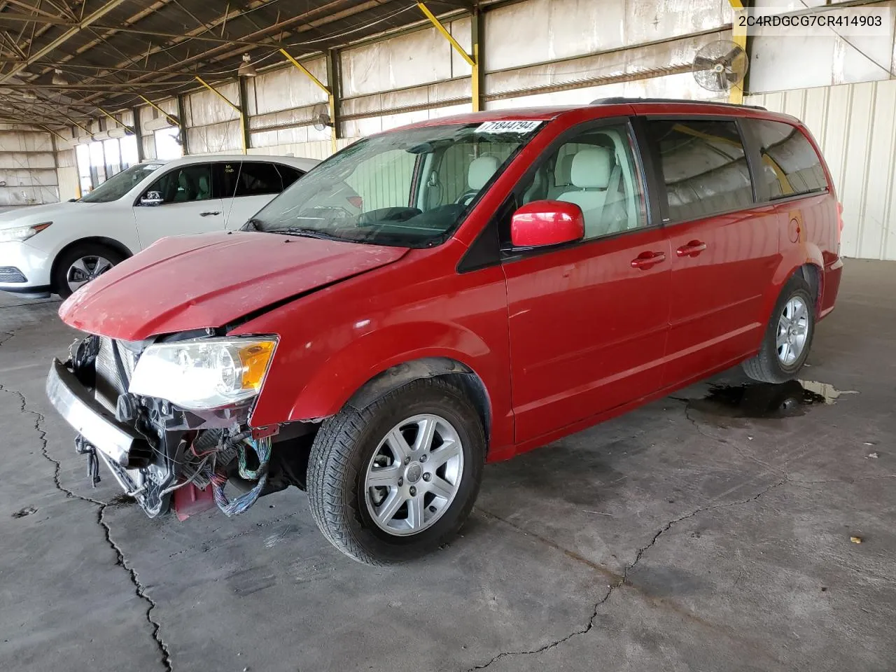 2012 Dodge Grand Caravan Sxt VIN: 2C4RDGCG7CR414903 Lot: 71844794