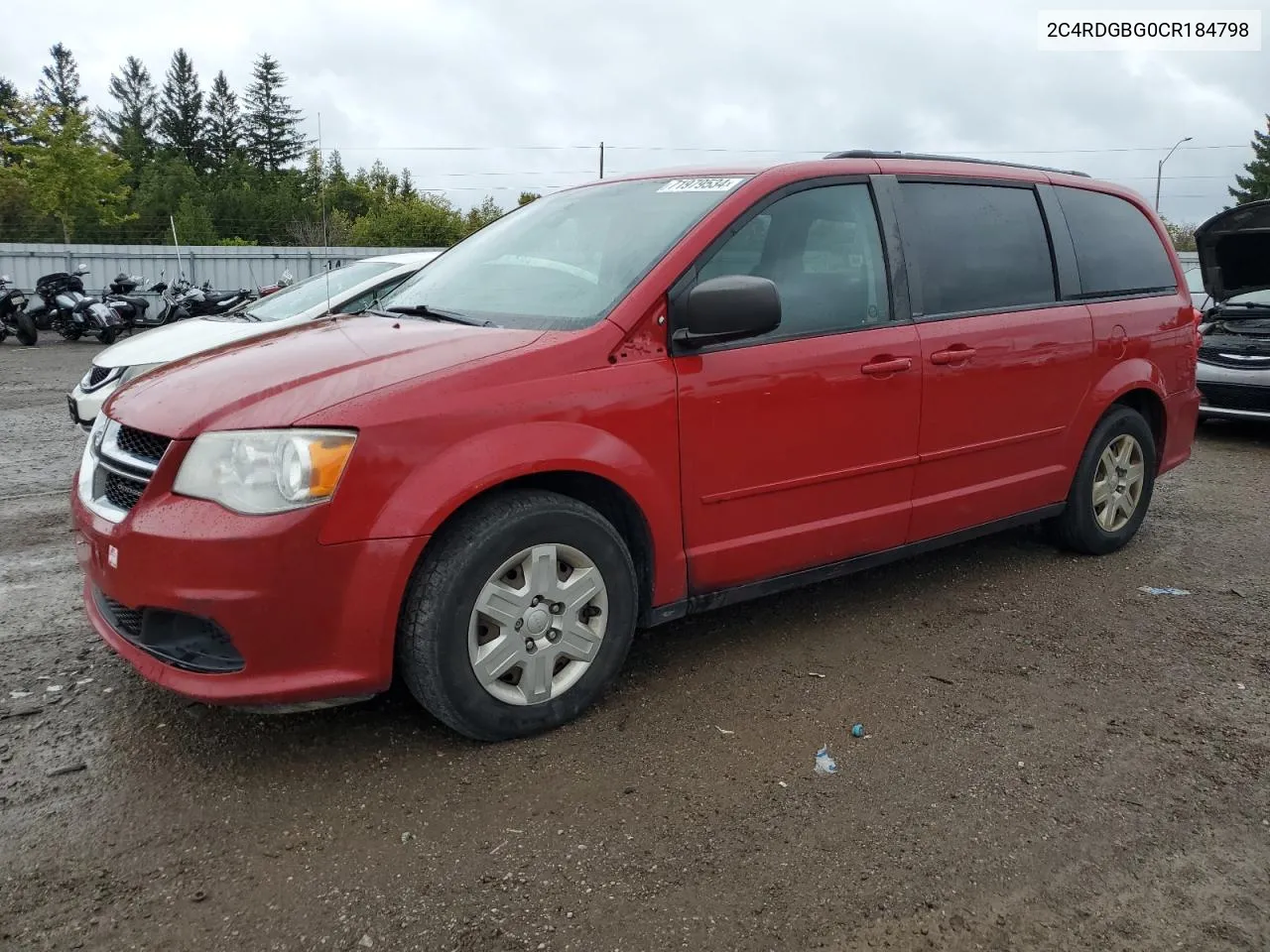 2012 Dodge Grand Caravan Se VIN: 2C4RDGBG0CR184798 Lot: 71979534