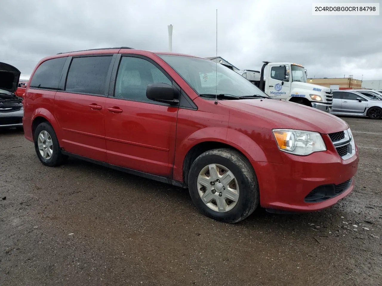 2012 Dodge Grand Caravan Se VIN: 2C4RDGBG0CR184798 Lot: 71979534