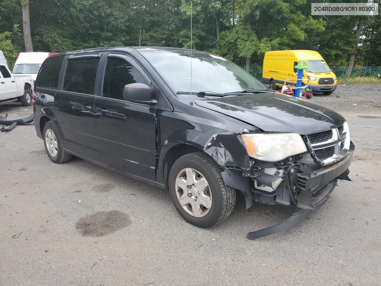 2012 Dodge Grand Caravan Se VIN: 2C4RDGBG9CR180300 Lot: 72153624