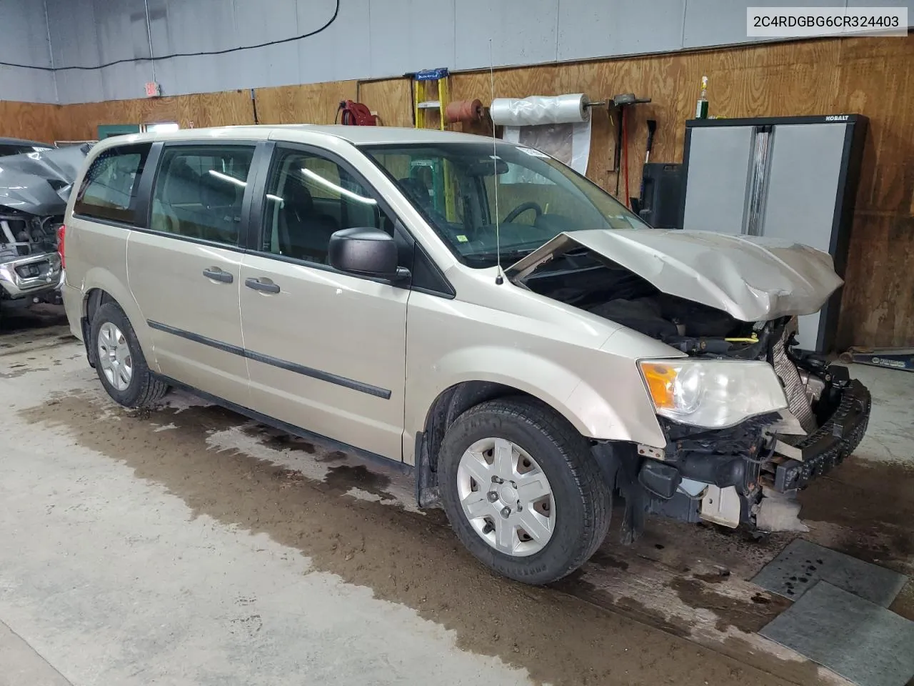 2012 Dodge Grand Caravan Se VIN: 2C4RDGBG6CR324403 Lot: 72419664