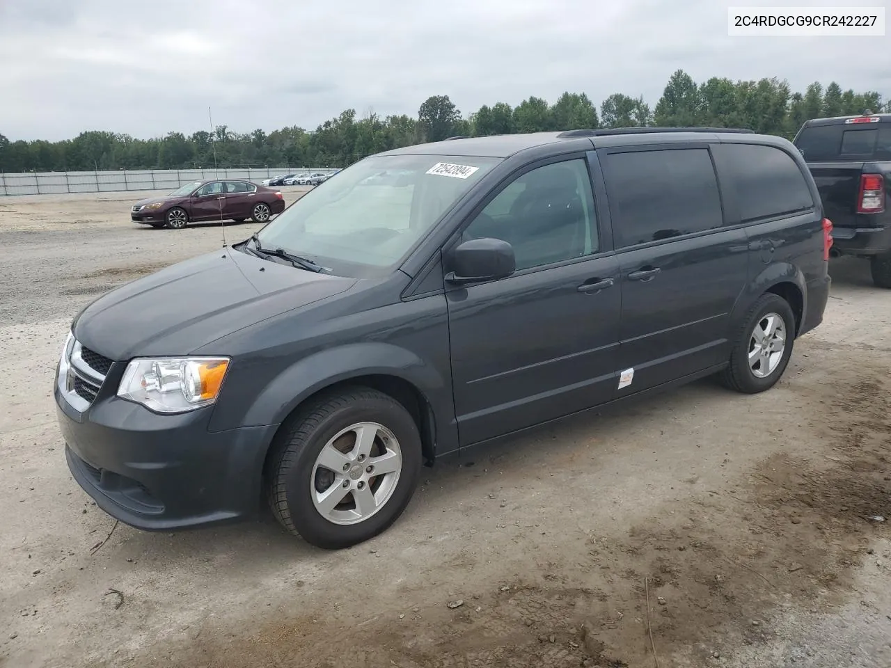 2012 Dodge Grand Caravan Sxt VIN: 2C4RDGCG9CR242227 Lot: 72542894