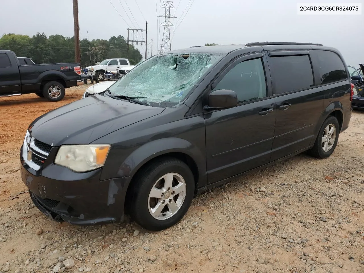 2012 Dodge Grand Caravan Sxt VIN: 2C4RDGCG6CR324075 Lot: 72757174