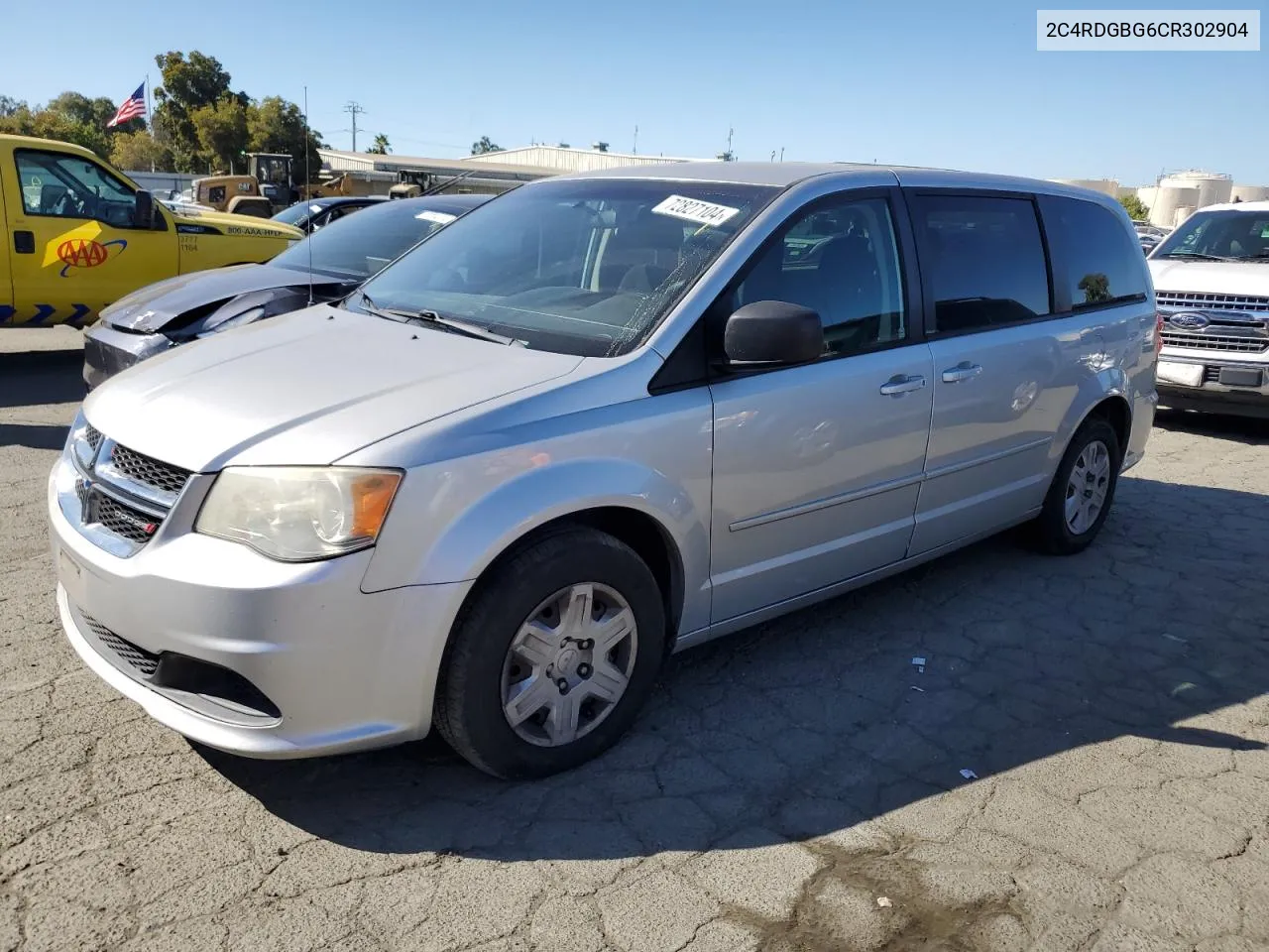 2012 Dodge Grand Caravan Se VIN: 2C4RDGBG6CR302904 Lot: 72827104