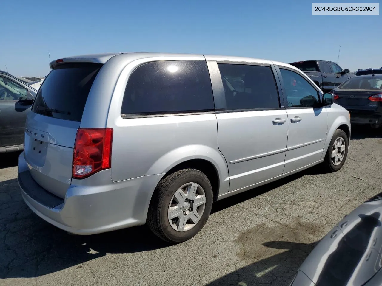 2012 Dodge Grand Caravan Se VIN: 2C4RDGBG6CR302904 Lot: 72827104