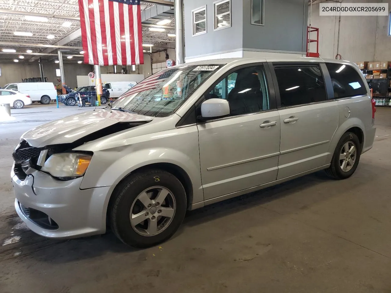 2012 Dodge Grand Caravan Crew VIN: 2C4RDGDGXCR205699 Lot: 72917034