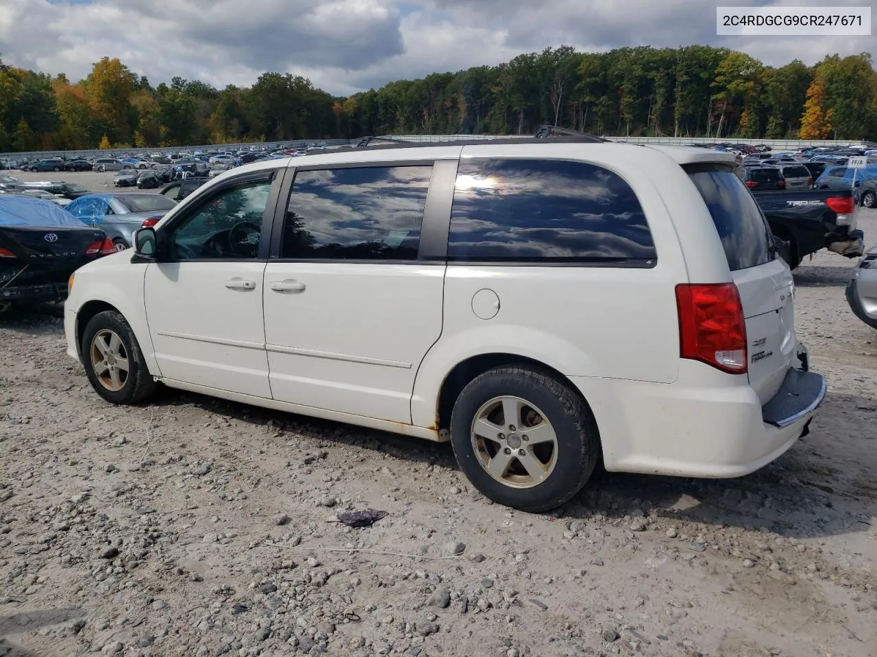 2012 Dodge Grand Caravan Sxt VIN: 2C4RDGCG9CR247671 Lot: 73404184