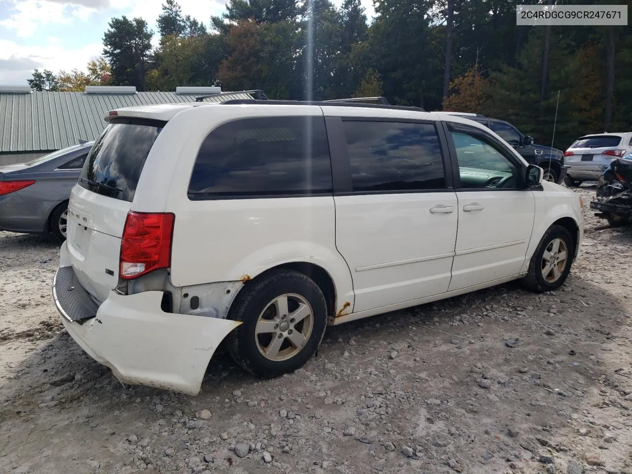 2012 Dodge Grand Caravan Sxt VIN: 2C4RDGCG9CR247671 Lot: 73404184