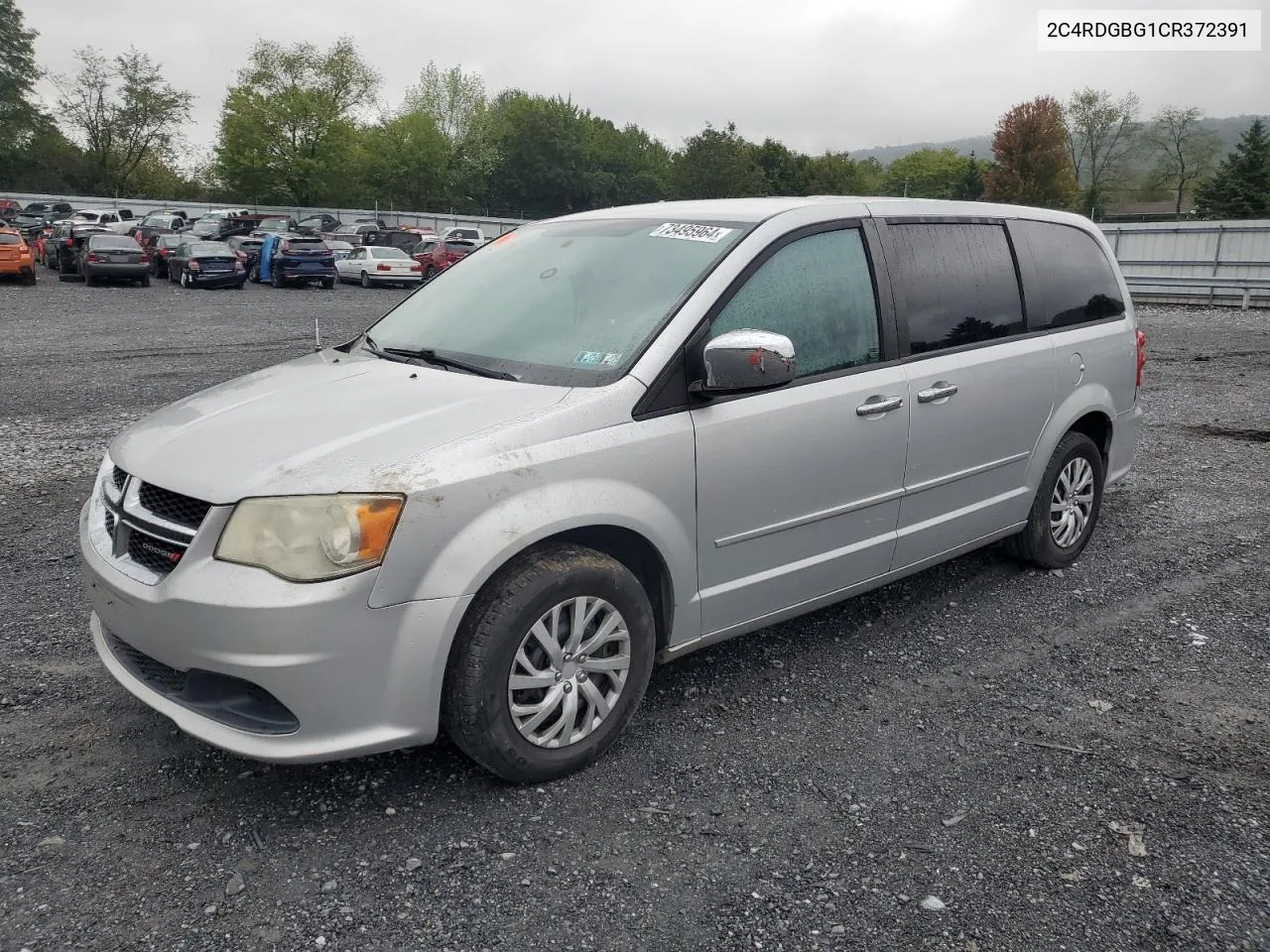 2012 Dodge Grand Caravan Se VIN: 2C4RDGBG1CR372391 Lot: 73495964