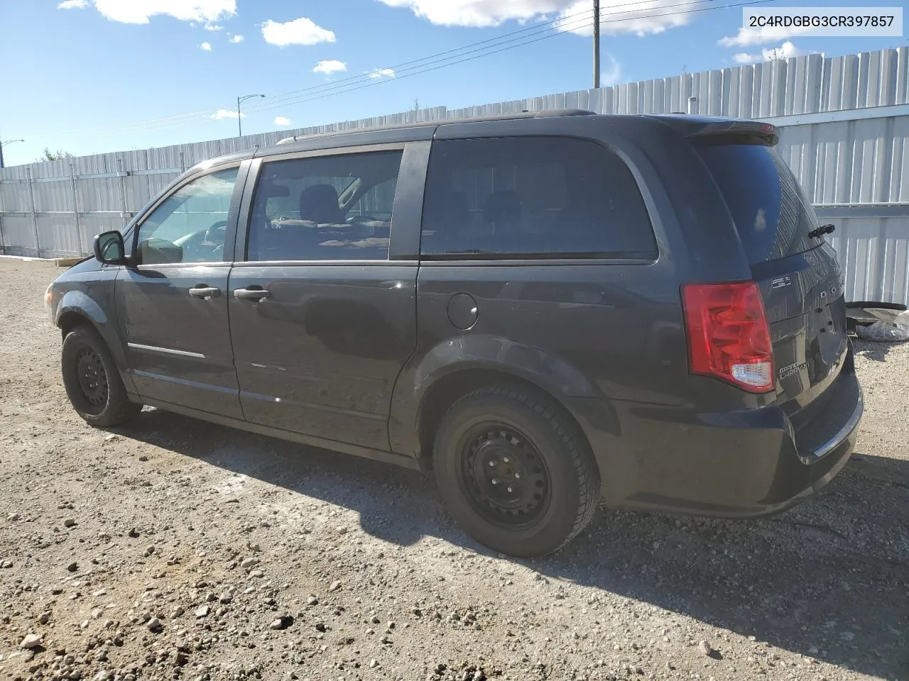 2012 Dodge Grand Caravan Se VIN: 2C4RDGBG3CR397857 Lot: 73545014