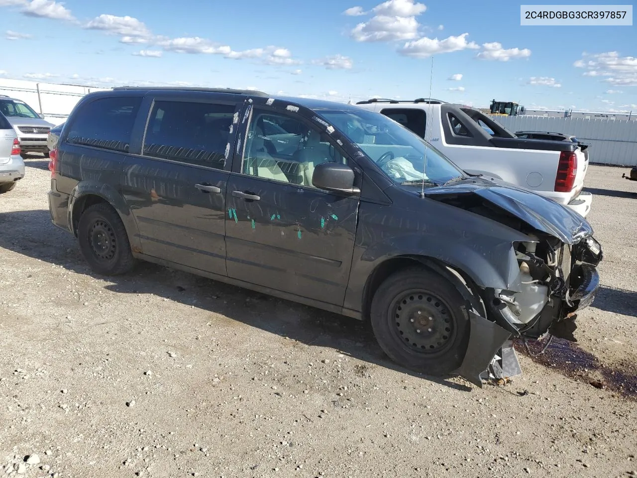 2012 Dodge Grand Caravan Se VIN: 2C4RDGBG3CR397857 Lot: 73545014