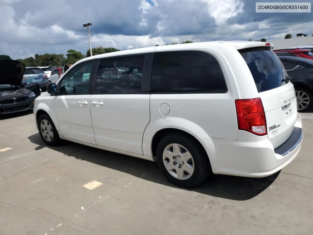 2012 Dodge Grand Caravan Se VIN: 2C4RDGBG0CR351600 Lot: 73737134