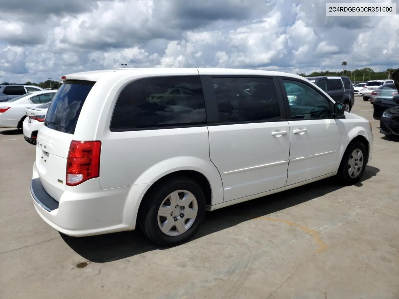 2012 Dodge Grand Caravan Se VIN: 2C4RDGBG0CR351600 Lot: 73737134