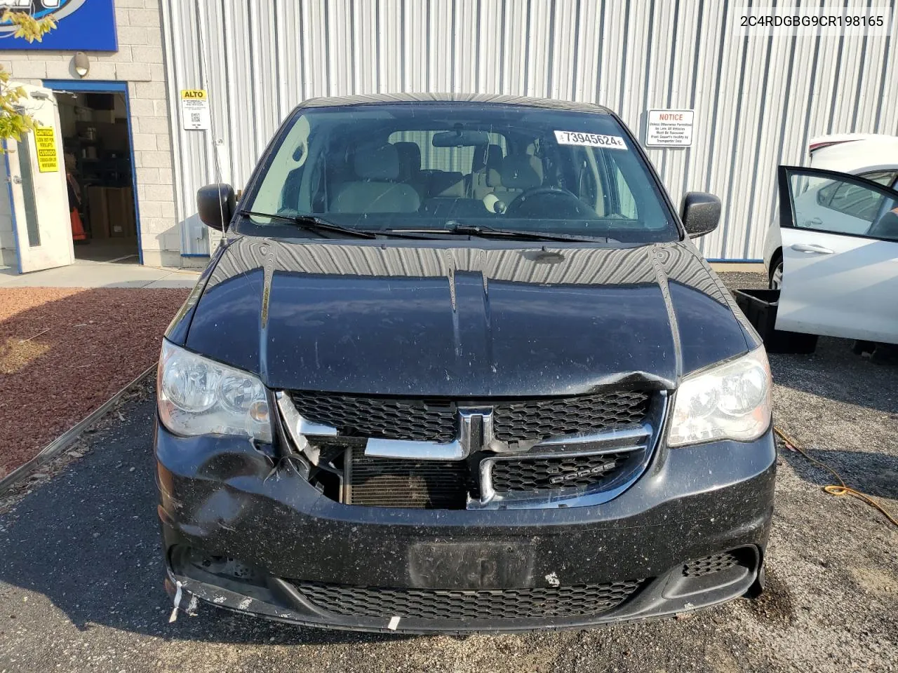 2012 Dodge Grand Caravan Se VIN: 2C4RDGBG9CR198165 Lot: 73945624