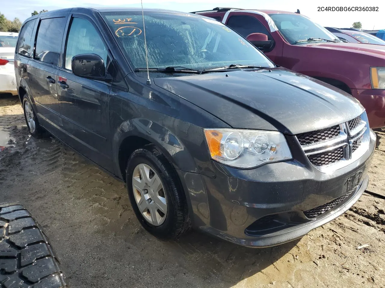 2012 Dodge Grand Caravan Se VIN: 2C4RDGBG6CR360382 Lot: 74001844