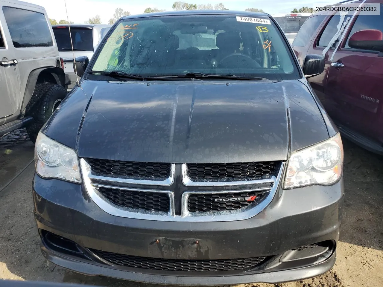 2012 Dodge Grand Caravan Se VIN: 2C4RDGBG6CR360382 Lot: 74001844