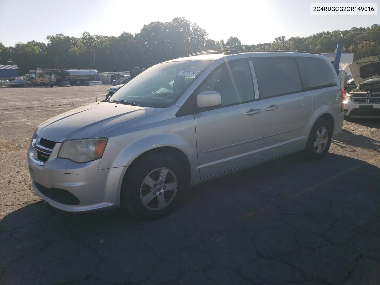 2012 Dodge Grand Caravan Sxt VIN: 2C4RDGCG2CR149016 Lot: 74138064