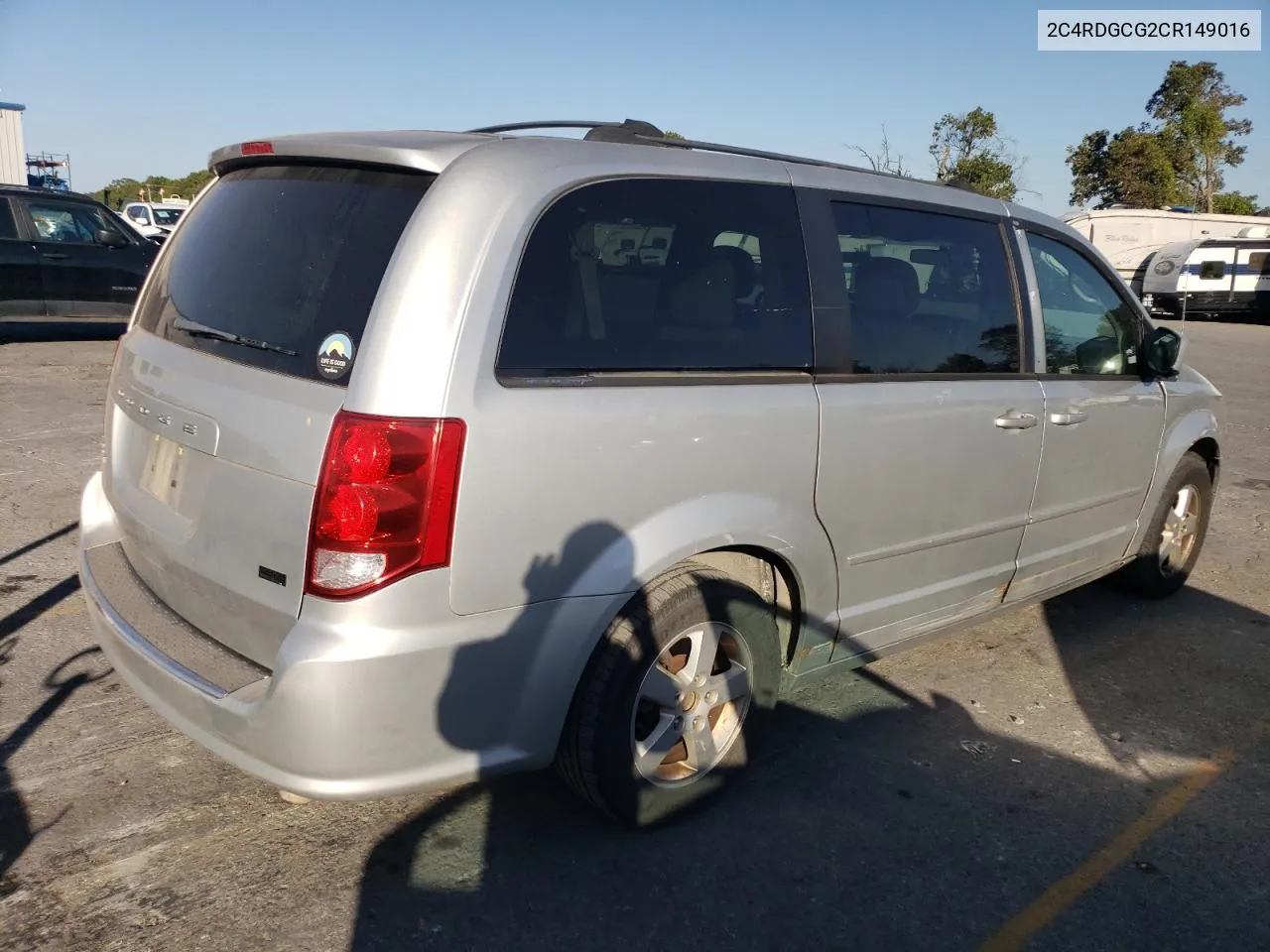 2012 Dodge Grand Caravan Sxt VIN: 2C4RDGCG2CR149016 Lot: 74138064