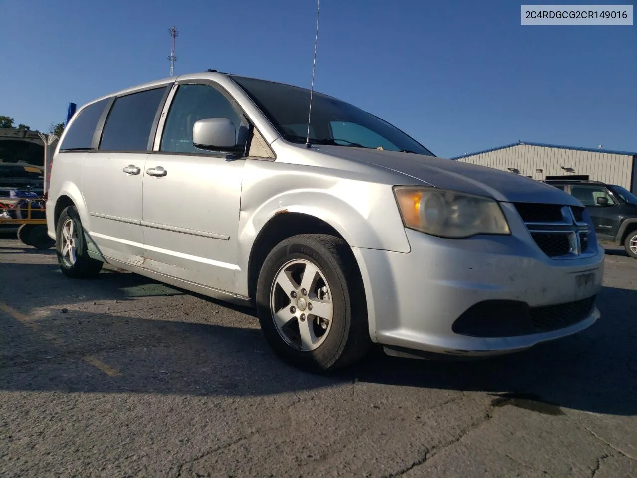 2012 Dodge Grand Caravan Sxt VIN: 2C4RDGCG2CR149016 Lot: 74138064