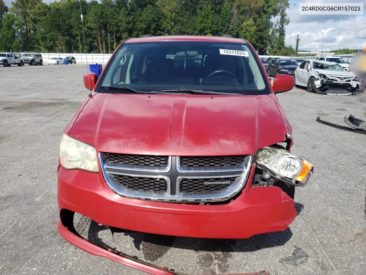 2C4RDGCG6CR157023 2012 Dodge Grand Caravan Sxt